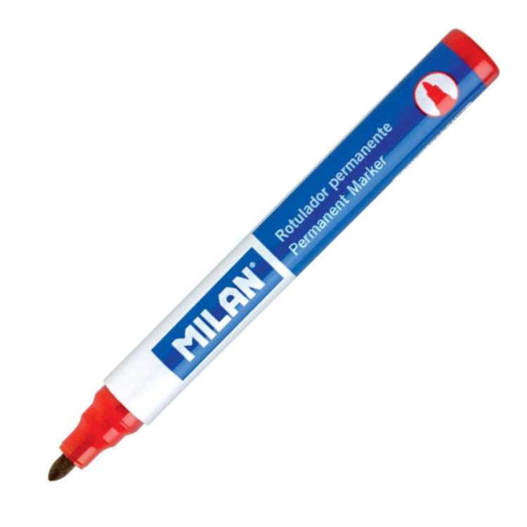 Picture of 412 MILAN PERMANENT MARKER RED 4MM TIP